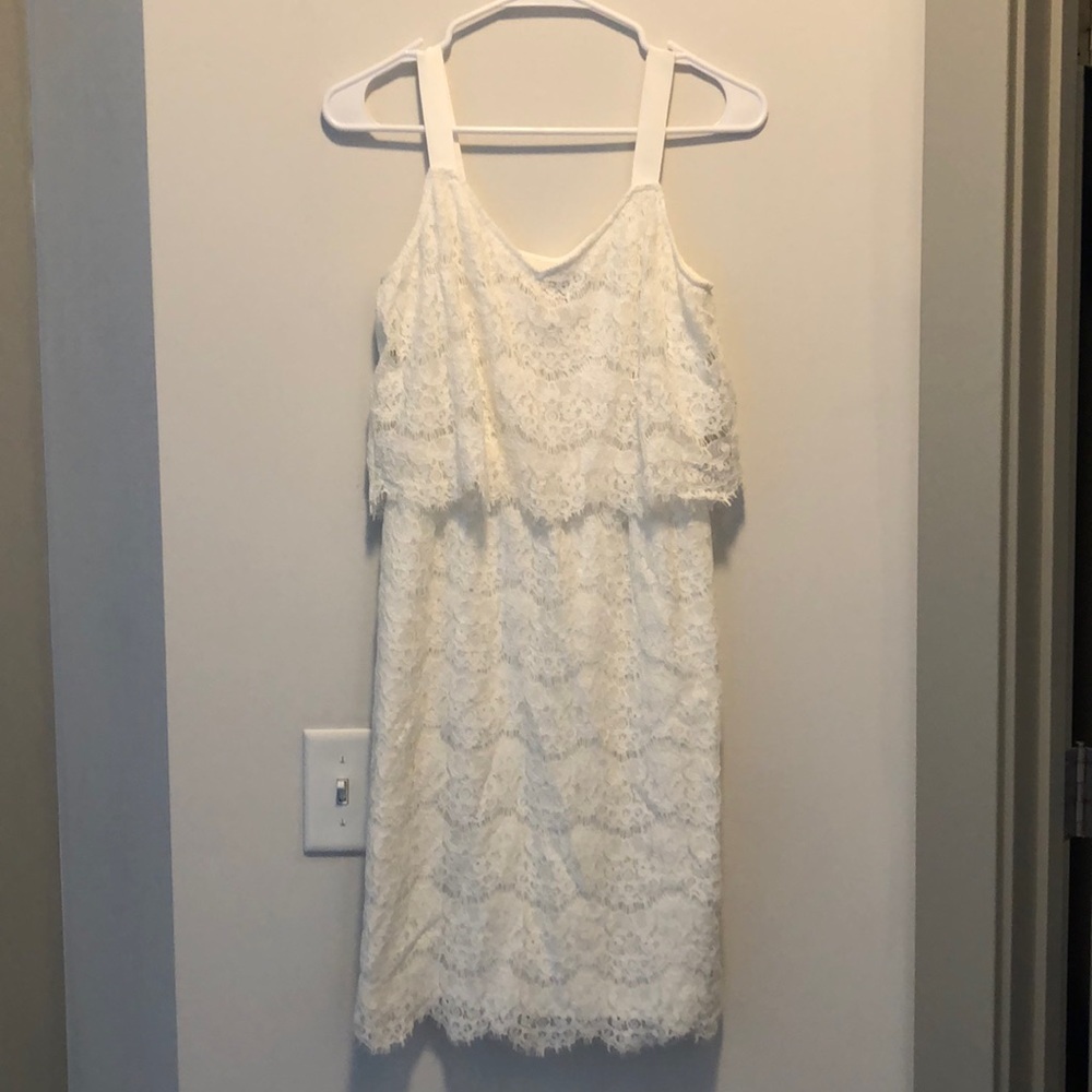 White lace dress